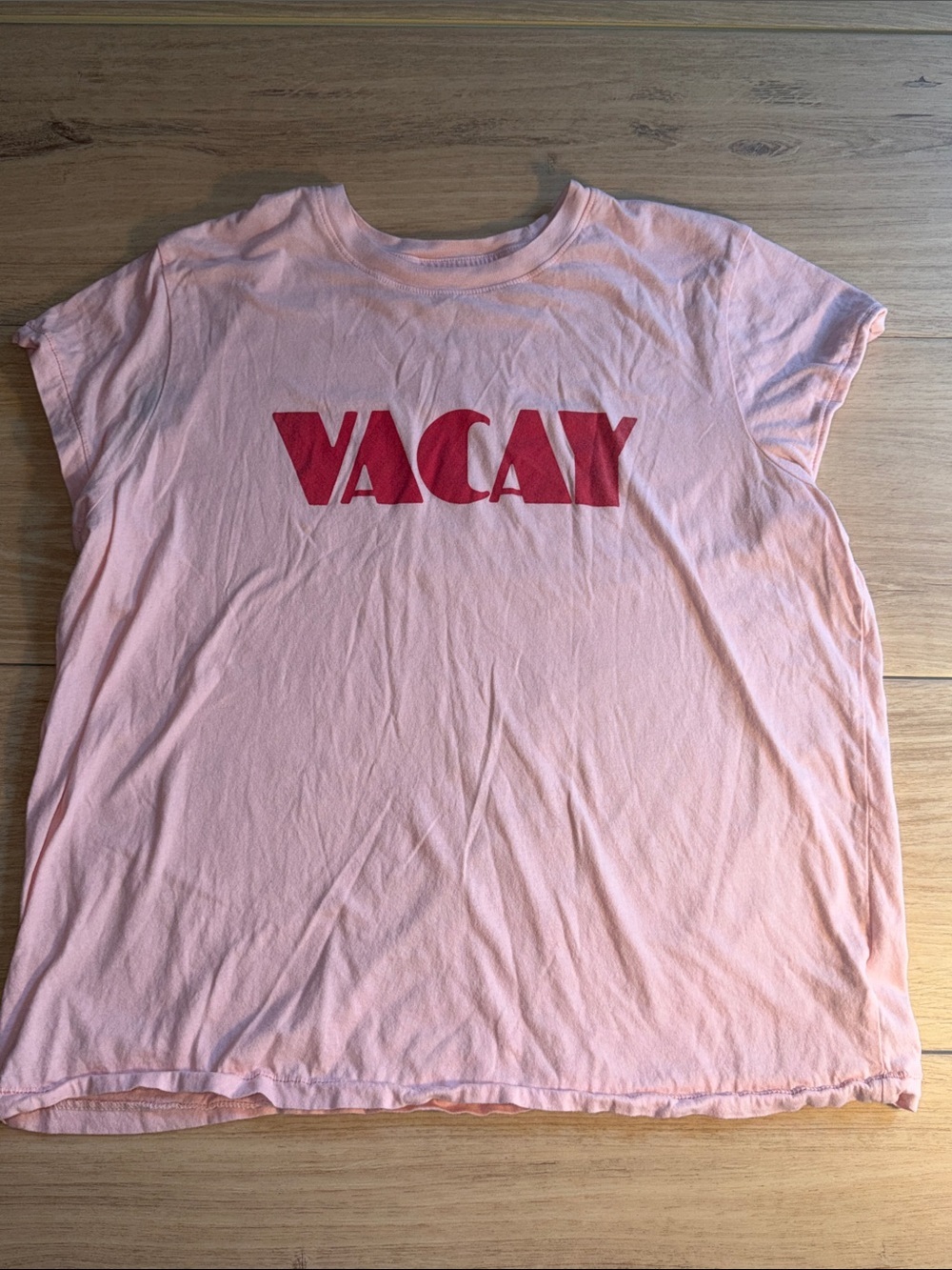 Universal Thread VACAY Pink Graphic Tee size large